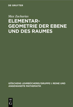 Zacharias |  Elementargeometrie der Ebene und des Raumes | eBook | Sack Fachmedien