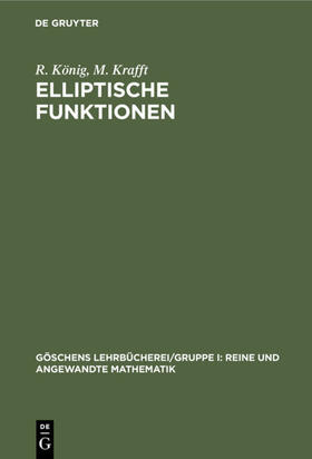 König / Krafft |  Elliptische Funktionen | eBook | Sack Fachmedien