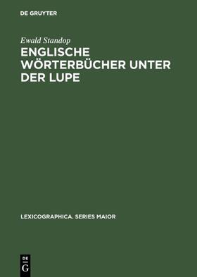 Standop |  Englische Wörterbücher unter der Lupe | eBook | Sack Fachmedien