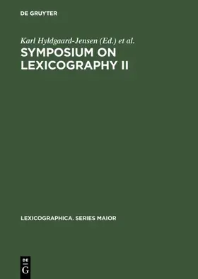 Hyldgaard-Jensen / Zettersten / Symposium on Lexicography &lt;2 |  Symposium on Lexicography II | eBook | Sack Fachmedien