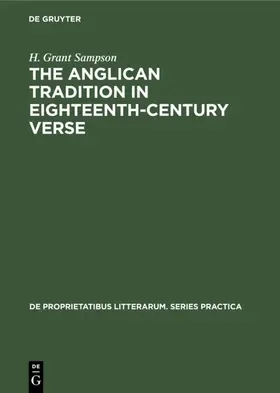 Sampson |  The Anglican tradition in eighteenth-century verse | eBook | Sack Fachmedien