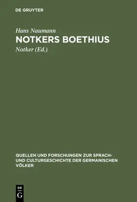 Naumann / Notker |  Notkers Boethius | eBook | Sack Fachmedien