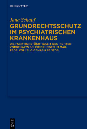 Schauf |  Grundrechtsschutz im psychiatrischen Krankenhaus | eBook | Sack Fachmedien