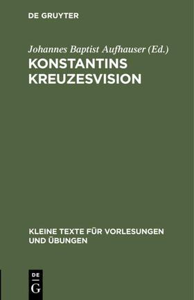 Aufhauser |  Konstantins Kreuzesvision | eBook | Sack Fachmedien
