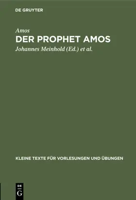 Amos / Meinhold / Lietzmann |  Der Prophet Amos | eBook | Sack Fachmedien