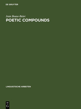 Boase-Beier |  Poetic Compounds | eBook | Sack Fachmedien