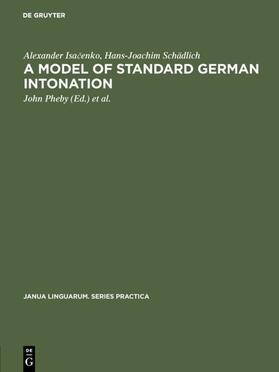 Isacenko / Isacenko / Schädlich |  A model of standard German intonation | eBook | Sack Fachmedien