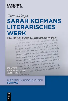  Sarah Kofmans literarisches Werk | Buch |  Sack Fachmedien