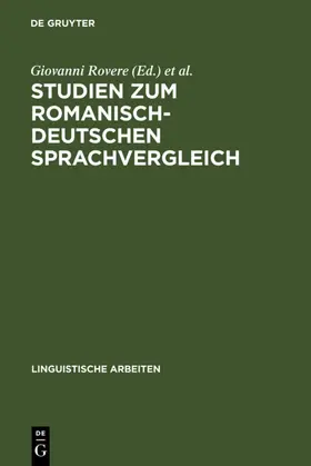 Rovere / Wotjak |  Studien zum romanisch-deutschen Sprachvergleich | eBook | Sack Fachmedien