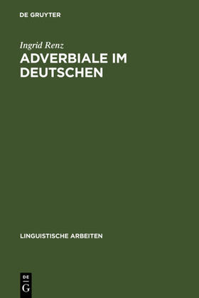 Renz |  Adverbiale im Deutschen | eBook | Sack Fachmedien