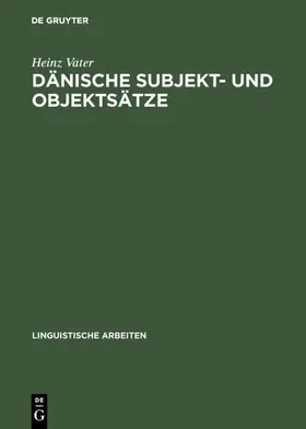 Vater |  Dänische Subjekt- und Objektsätze | eBook | Sack Fachmedien