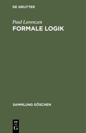 Lorenzen | Formale Logik | E-Book | sack.de