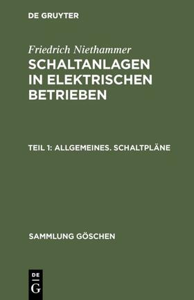 Niethammer |  Allgemeines. Schaltpläne | eBook | Sack Fachmedien