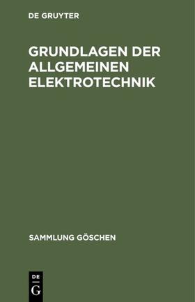 Grundlagen der allgemeinen Elektrotechnik | E-Book | sack.de