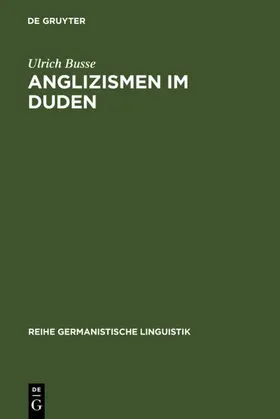 Busse |  Anglizismen im Duden | eBook | Sack Fachmedien