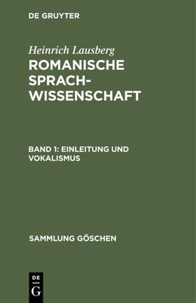 Lausberg |  Einleitung und Vokalismus | eBook | Sack Fachmedien