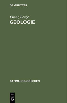 Lotze |  Geologie | eBook | Sack Fachmedien