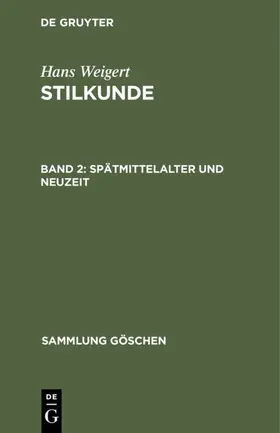 Weigert | Spätmittelalter und Neuzeit | E-Book | sack.de