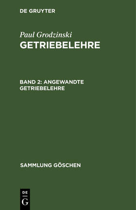 Lechner |  Angewandte Getriebelehre | eBook | Sack Fachmedien