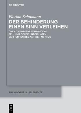 Schumann |  Der Behinderung einen Sinn verleihen | Buch |  Sack Fachmedien