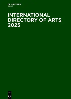 International Directory of Arts 2025 | Buch | 978-3-11-138220-3 | sack.de