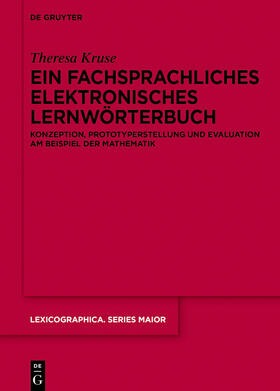 Kruse |  Ein fachsprachliches elektronisches Lernwörterbuch | Buch |  Sack Fachmedien