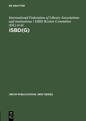 Internati |  ISBD(G) | eBook | Sack Fachmedien