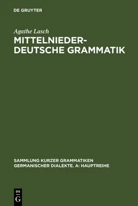 Lasch |  Mittelniederdeutsche Grammatik | eBook | Sack Fachmedien