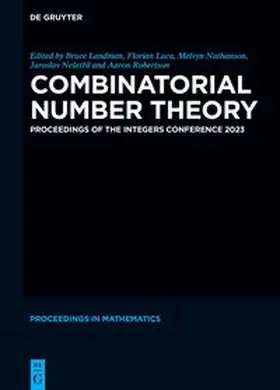 Landman / Luca / Nathanson |  Combinatorial Number Theory | eBook | Sack Fachmedien