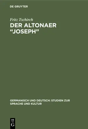 Tschirch |  Der Altonaer “Joseph” | eBook | Sack Fachmedien