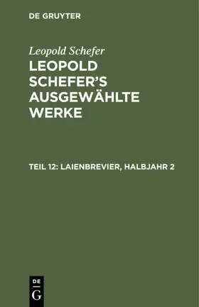 Schefer |  Laienbrevier, Halbjahr 2 | eBook | Sack Fachmedien