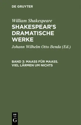 Benda / Shakespeare |  Maaß für Maaß. Viel Lärmen um Nichts | eBook | Sack Fachmedien