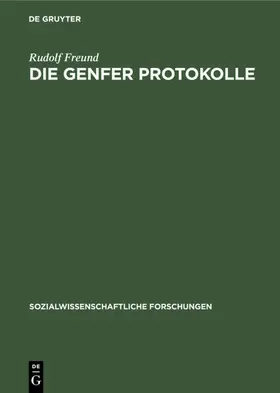 Freund |  Die Genfer Protokolle | eBook | Sack Fachmedien