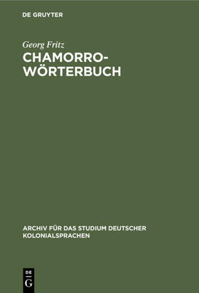 Fritz |  Chamorro-Wörterbuch | eBook | Sack Fachmedien