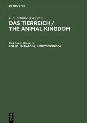 Attems / Wermuth / Mertens |  Myriapoda, 3. Polydesmoidea | eBook | Sack Fachmedien