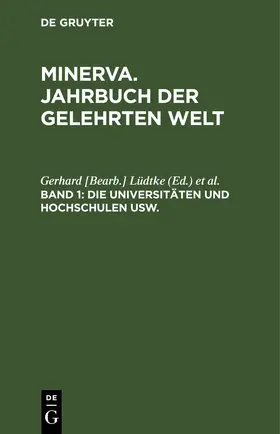 Lüdtke / Beugel |  Die Universitäten und Hochschulen usw. | eBook | Sack Fachmedien