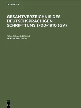 Schmuck / Gorzny |  Beri - Bern | eBook | Sack Fachmedien