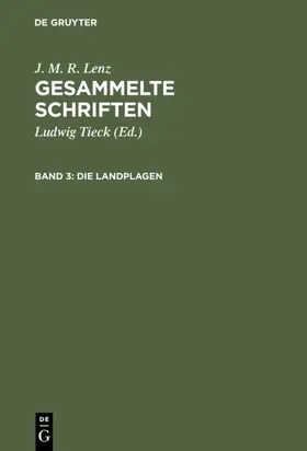 Lenz / Tieck |  Die Landplagen | eBook | Sack Fachmedien