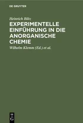 Biltz / Klemm / Fischer |  Experimentelle Einführung in die anorganische Chemie | eBook | Sack Fachmedien