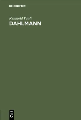 Pauli |  Dahlmann | eBook | Sack Fachmedien