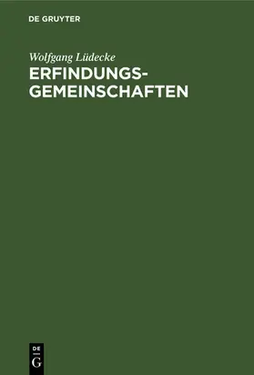 Lüdecke |  Erfindungsgemeinschaften | eBook | Sack Fachmedien