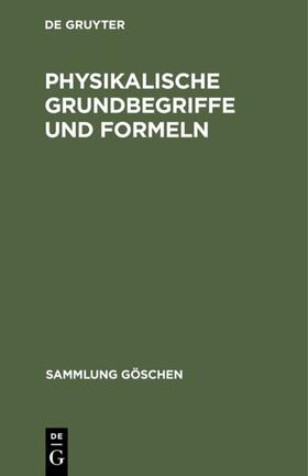  Physikalische Grundbegriffe und Formeln | eBook | Sack Fachmedien