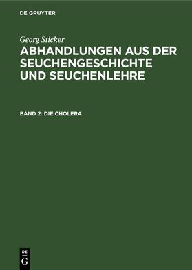 Sticker |  Die Cholera | eBook | Sack Fachmedien