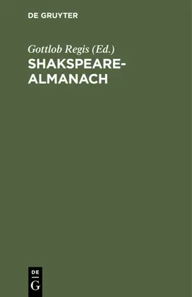 Regis |  Shakspeare-Almanach | eBook | Sack Fachmedien