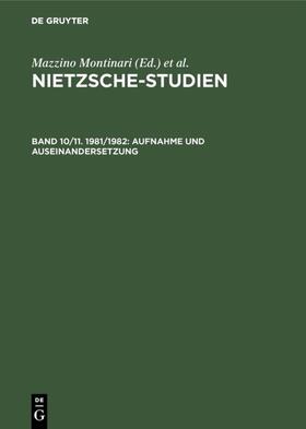 Müller-Lauter / Gerhardt / Internationale Nietzsche-Tagung &lt;1980 |  Aufnahme und Auseinandersetzung | eBook | Sack Fachmedien