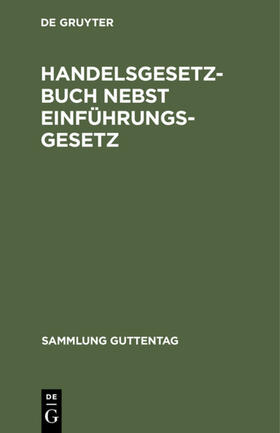  Handelsgesetzbuch nebst Einführungsgesetz | eBook | Sack Fachmedien