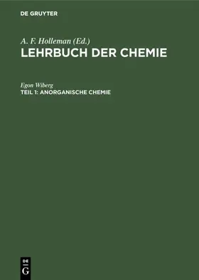 Wiberg |  Anorganische Chemie | eBook | Sack Fachmedien