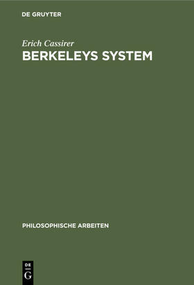 Cassirer |  Berkeleys System | eBook | Sack Fachmedien