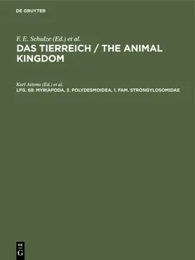 Attems / Wermuth / Mertens |  Myriapoda, 3. Polydesmoidea, 1. Fam. Strongylosomidae | eBook | Sack Fachmedien