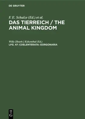 Kükenthal |  Coelenterata: Gorgonaria | eBook | Sack Fachmedien